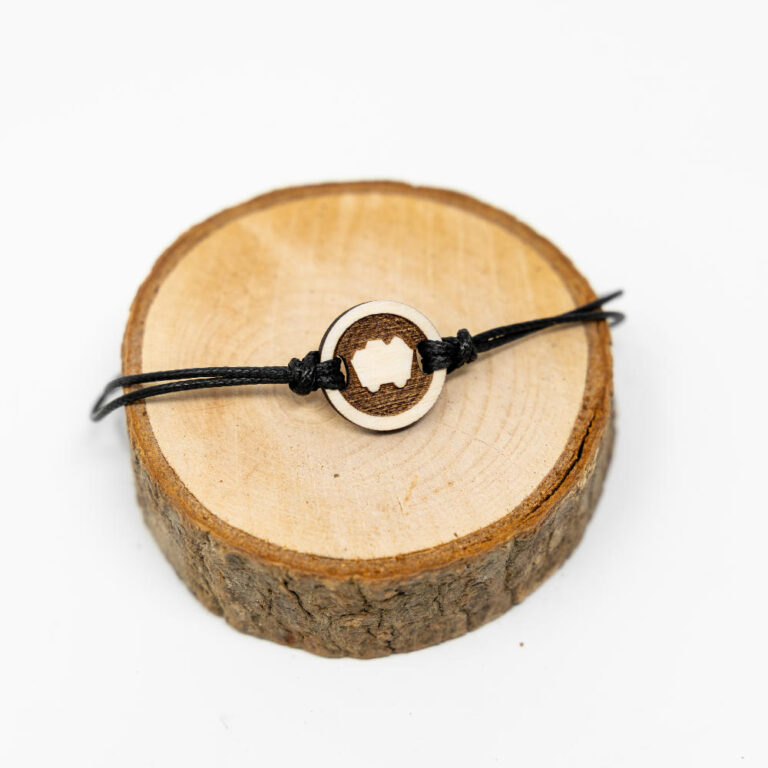 Armband, Holz Ruhrpott Grubenhelm Armband, Geschenke unter 10 Euro, Holzgeschenke