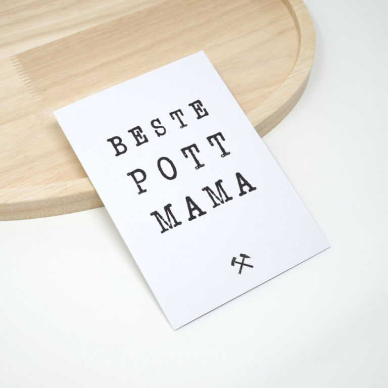 Beste Pott Mama, Ruhrpott Karte Karten, Muttertagskarten, Ruhrpott Sprüche Karten