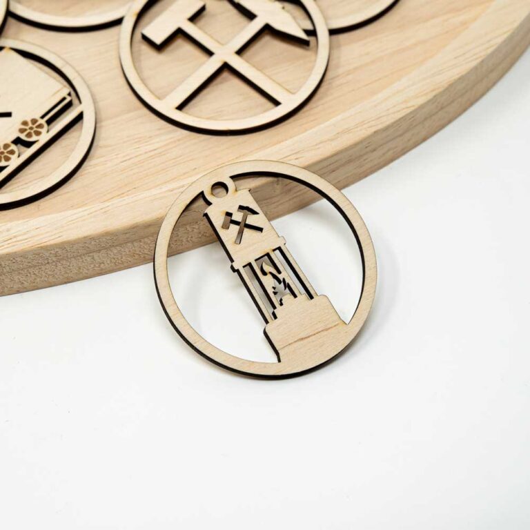 Ruhrpott Holzanhänger – Grubenlampe Geschenke unter 10 Euro, Holz Anhänger, Holzgeschenke, Wohndeko