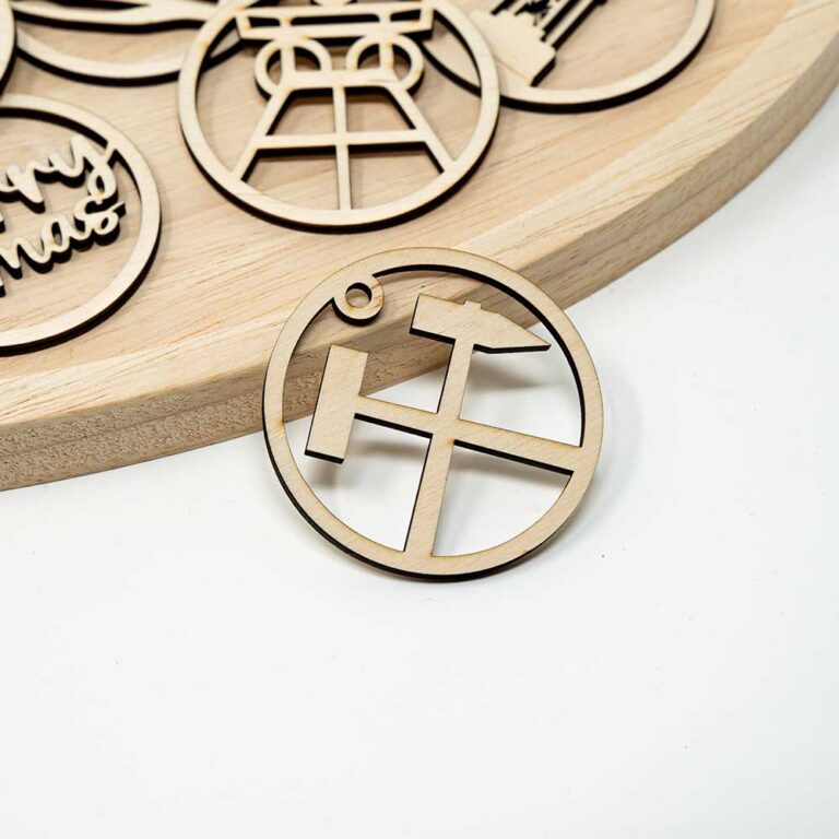 Ruhrpott Holzanhänger – Hacke & Schlegel Geschenke unter 10 Euro, Holz Anhänger, Holzgeschenke, Wohndeko